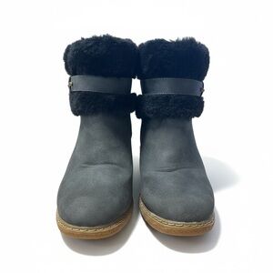 Dirty Laundry Black and Gray Heeled Boots